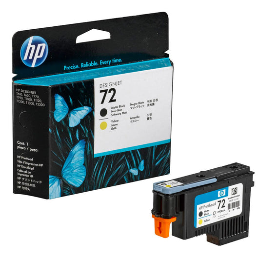 HP 72 () schwarz matt, gelb Druckkopf | C9384A