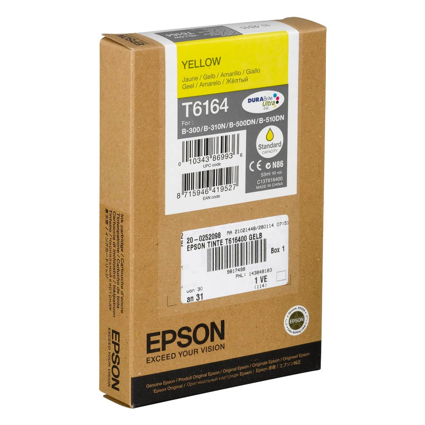 EPSON T6164 gelb Druckerpatrone | C13T616400