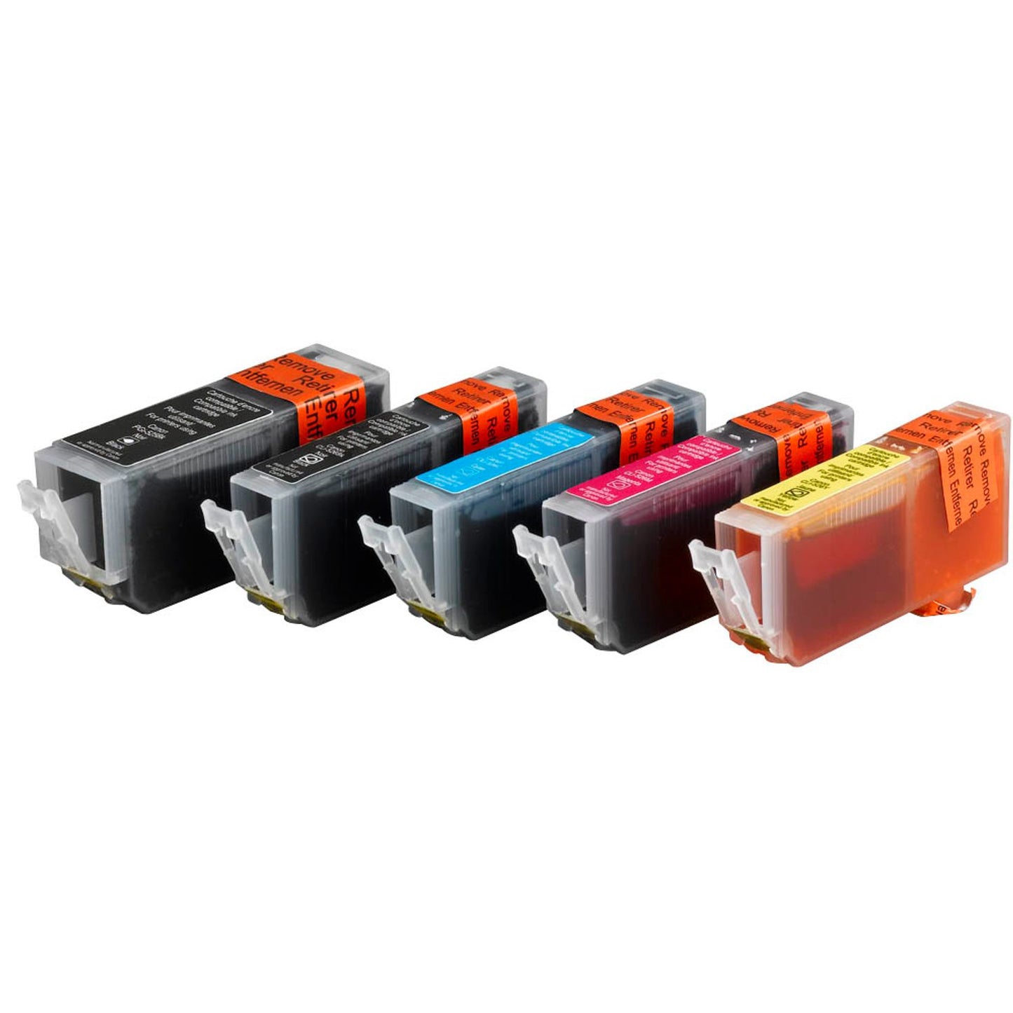 edding EDD-501 2x schwarz, cyan, magenta, gelb Druckerpatronen kompatibel zu Canon PGI-525 BK, CLI-526 BK/C/M/Y, 5er-Set | 18-501/18-501-01 | 1 Pack = 5 St.