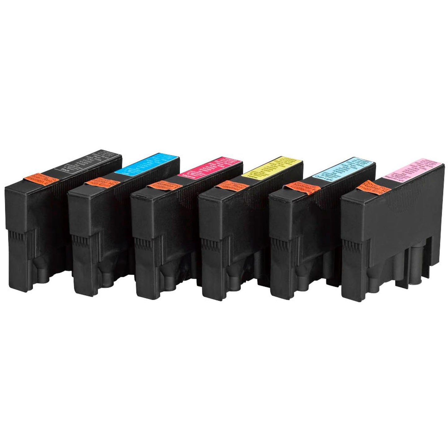 edding EDD-601 schwarz, cyan, magenta, gelb, light cyan, light magenta Druckerpatronen kompatibel zu EPSON T0807, 6er-Set | 18-601/18-601-01 | 1 Pack = 6 St.