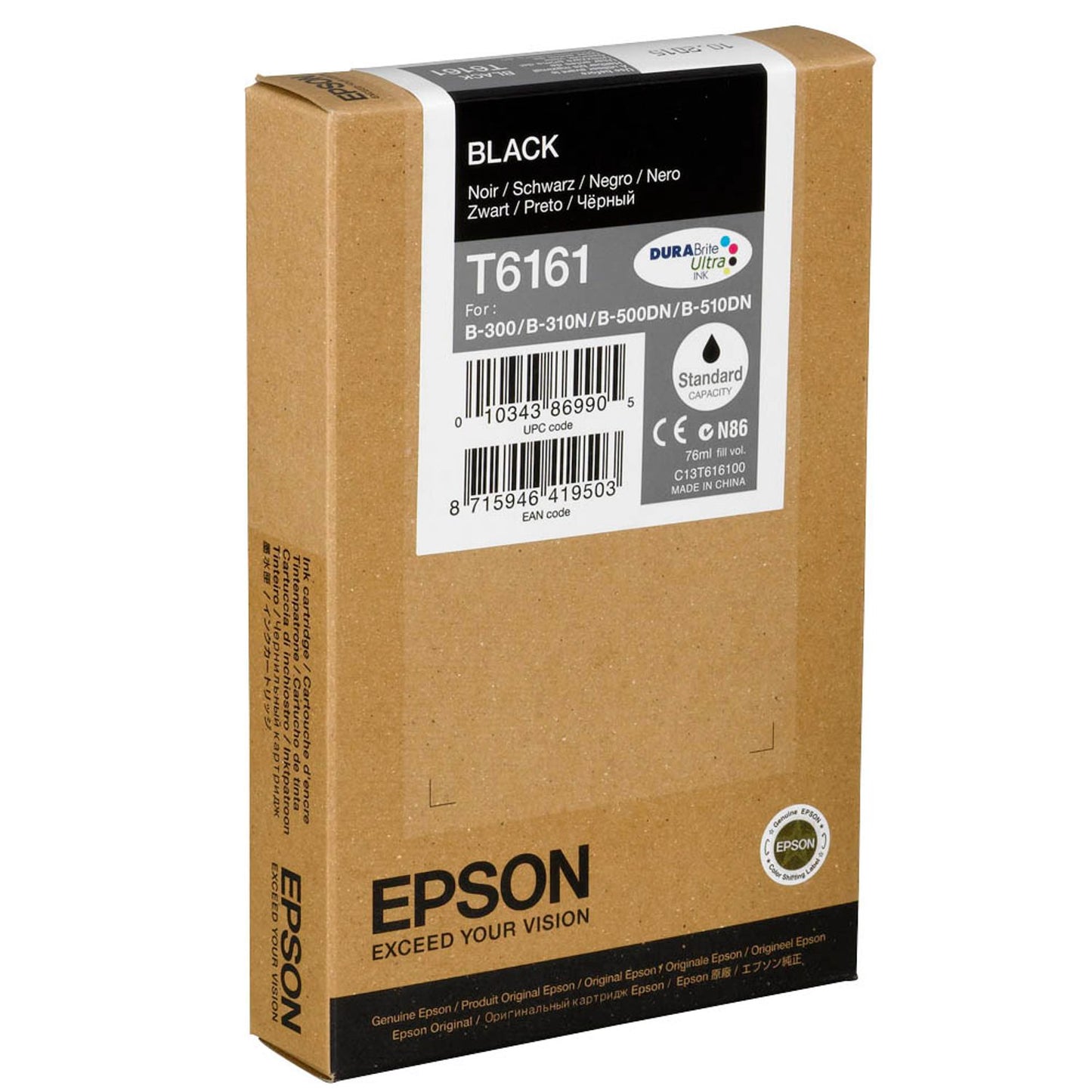 EPSON T6161 schwarz Druckerpatrone | C13T616100