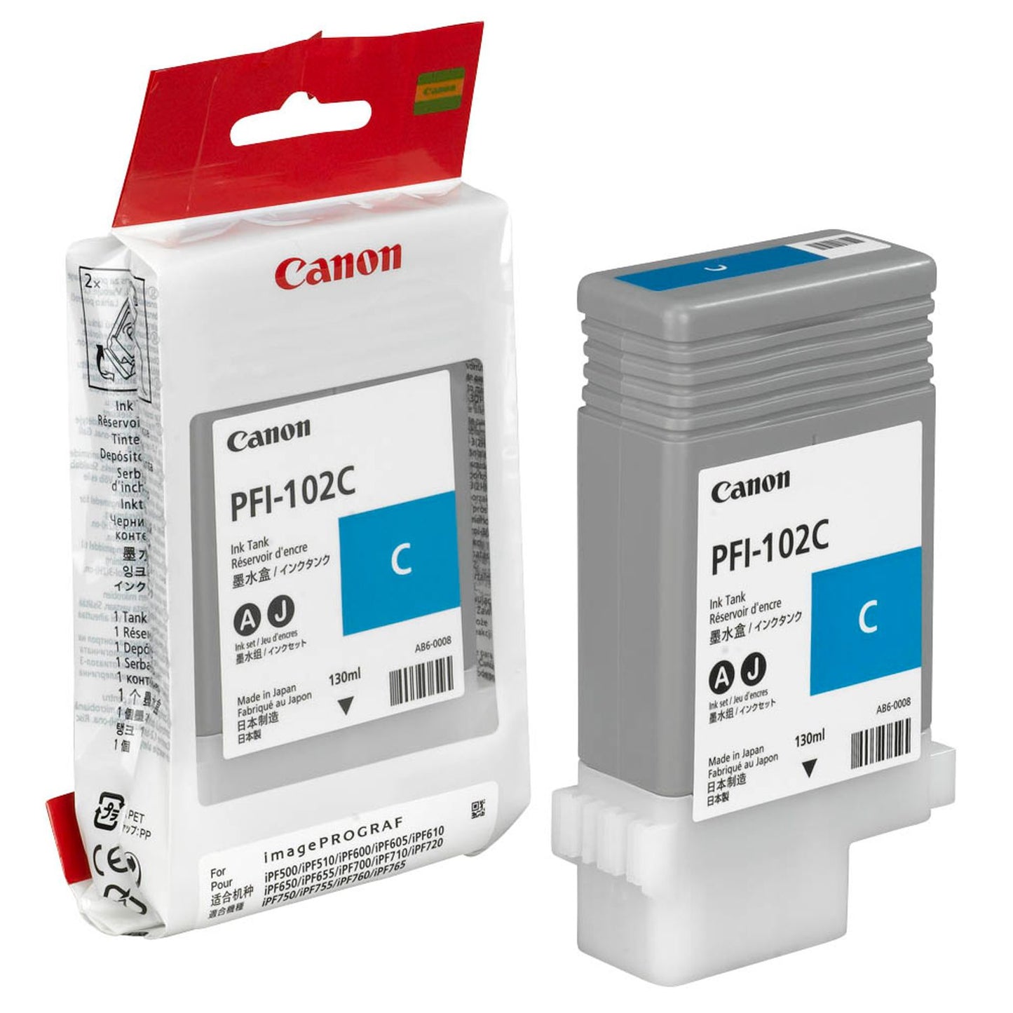 Canon PFI-102 C cyan Druckerpatrone | 0896B001