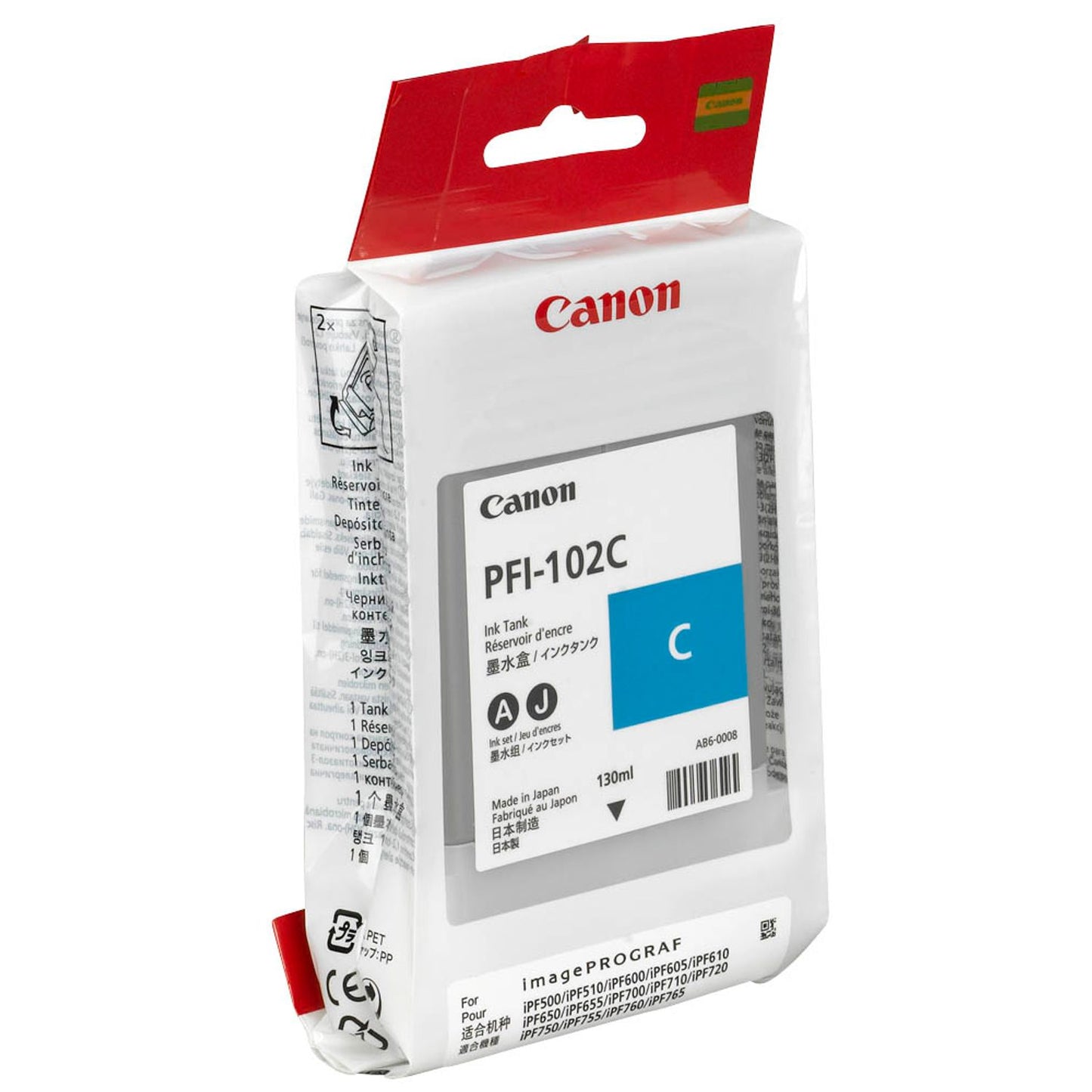 Canon PFI-102 C cyan Druckerpatrone | 0896B001