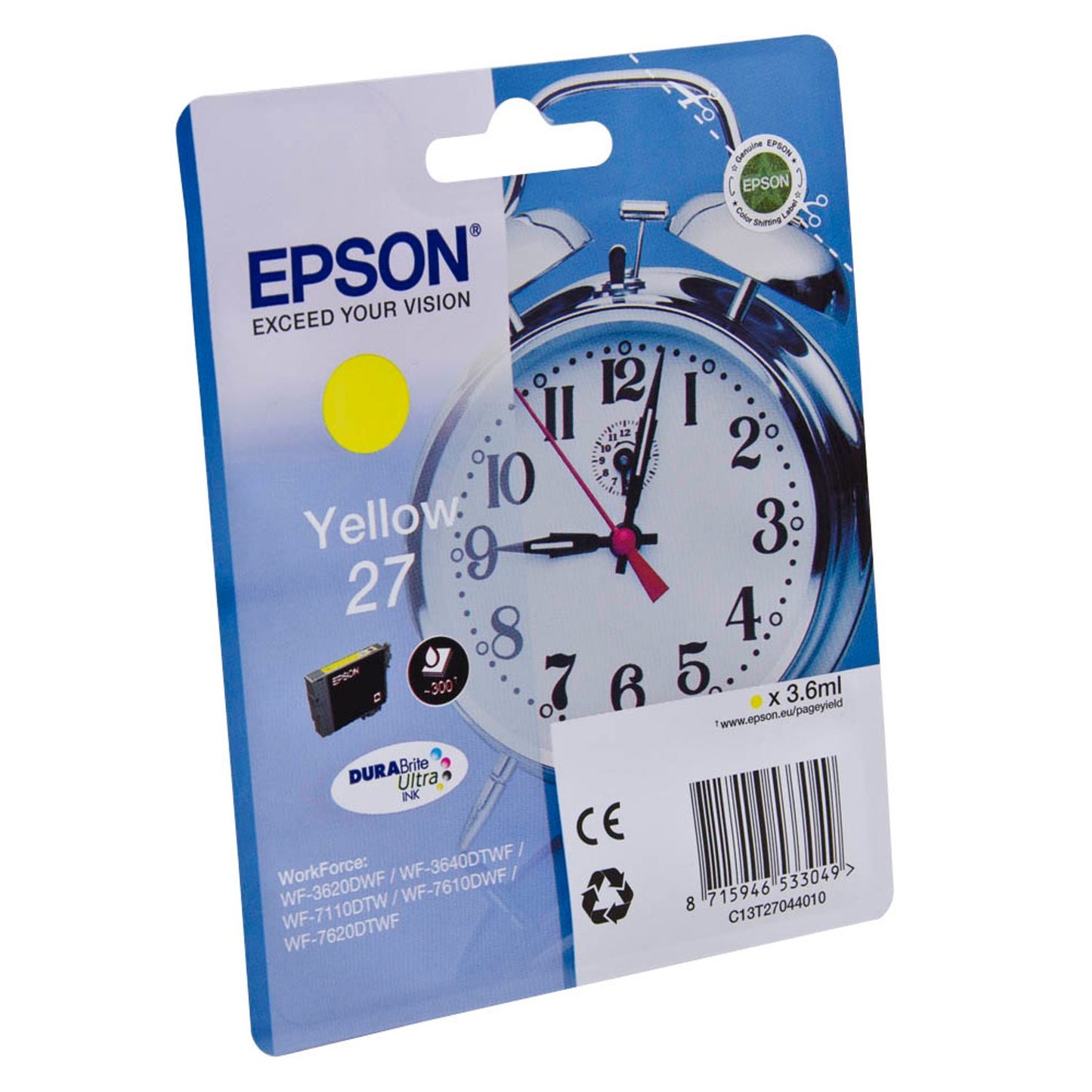 EPSON 27 / T2704 gelb Druckerpatrone | C13T27044012