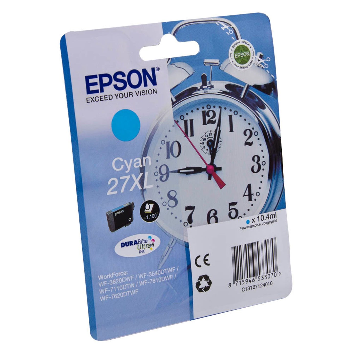 EPSON 27XL / T2712XL cyan Druckerpatrone | C13T27124012