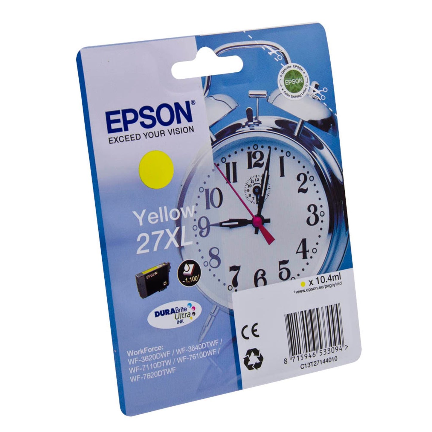 EPSON 27XL / T2714XL gelb Druckerpatrone | C13T27144012