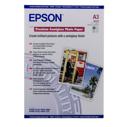 EPSON Fotopapier S041334 DIN A3 matt 251 g/qm | C13S041334 | 1 Pack = 20 Blatt