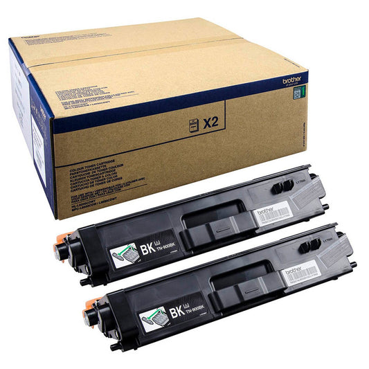 brother TN-900BK schwarz Toner, 2er-Set | TN900BKTWIN | 1 Aktionspack = 2 St.