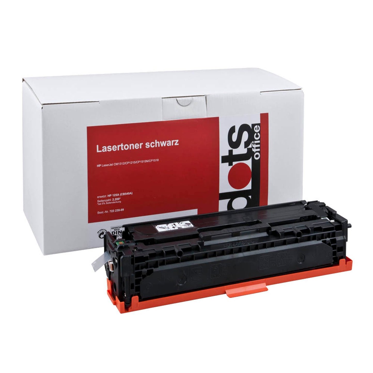 dots schwarz Toner kompatibel zu HP 125A (CB540A) | 1216,0000-DOTS