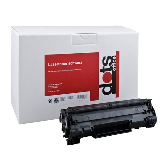 dots schwarz Toner kompatibel zu HP 36A (CB436A) | 1211,0000-DOTS