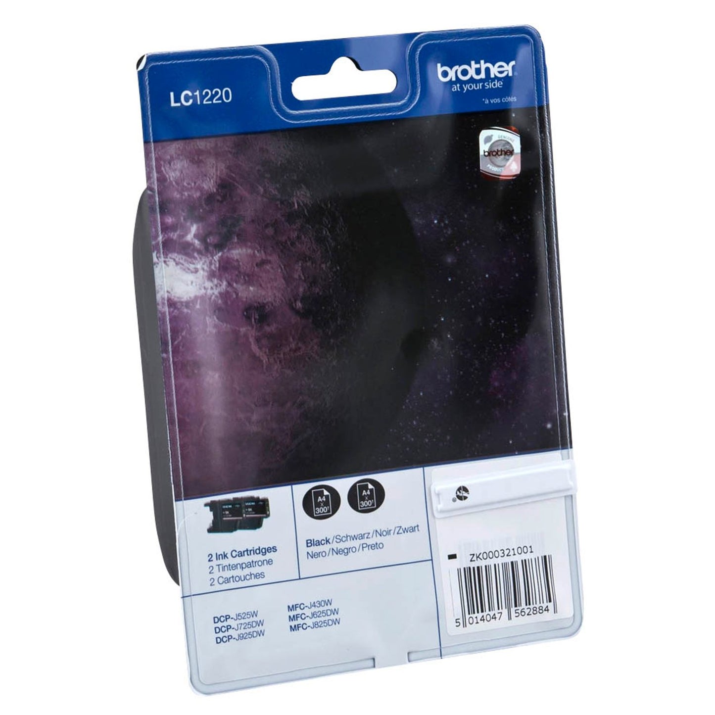 brother LC-1220BK schwarz Druckerpatronen, 2er-Set | LC1220BKBP2 | 1 Pack = 2 St.