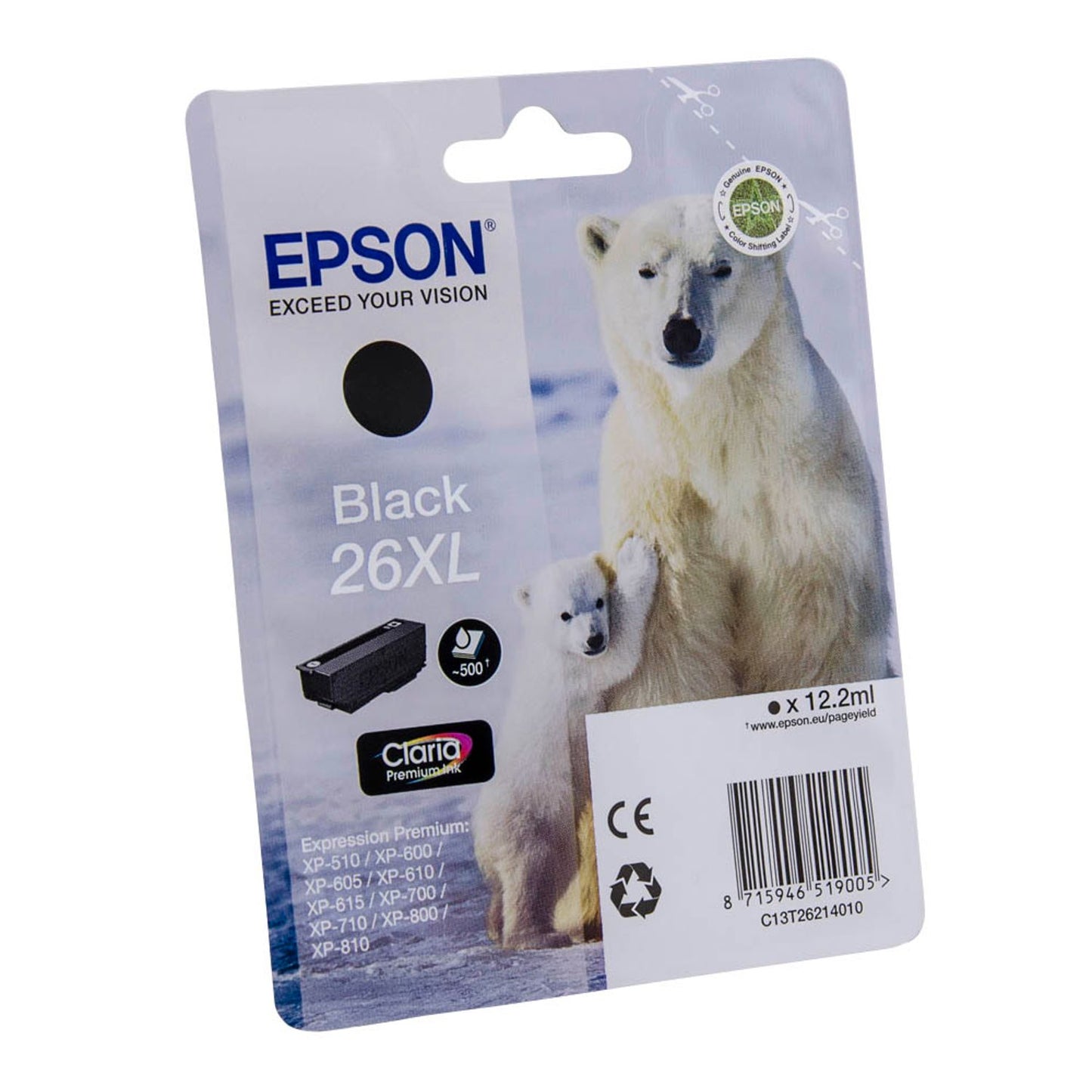EPSON 26XL / T2621XL schwarz Druckerpatrone | C13T26214012