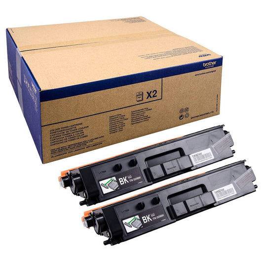 brother TN-329BKTWIN schwarz Toner, 2er-Set | TN329BKTWIN | 1 Aktionspack = 2 St.