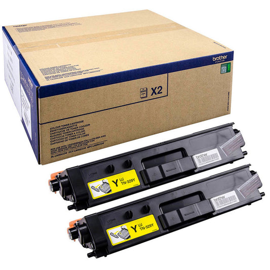 brother TN-329YTWIN gelb Toner, 2er-Set | TN329YTWIN | 1 Aktionspack = 2 St.