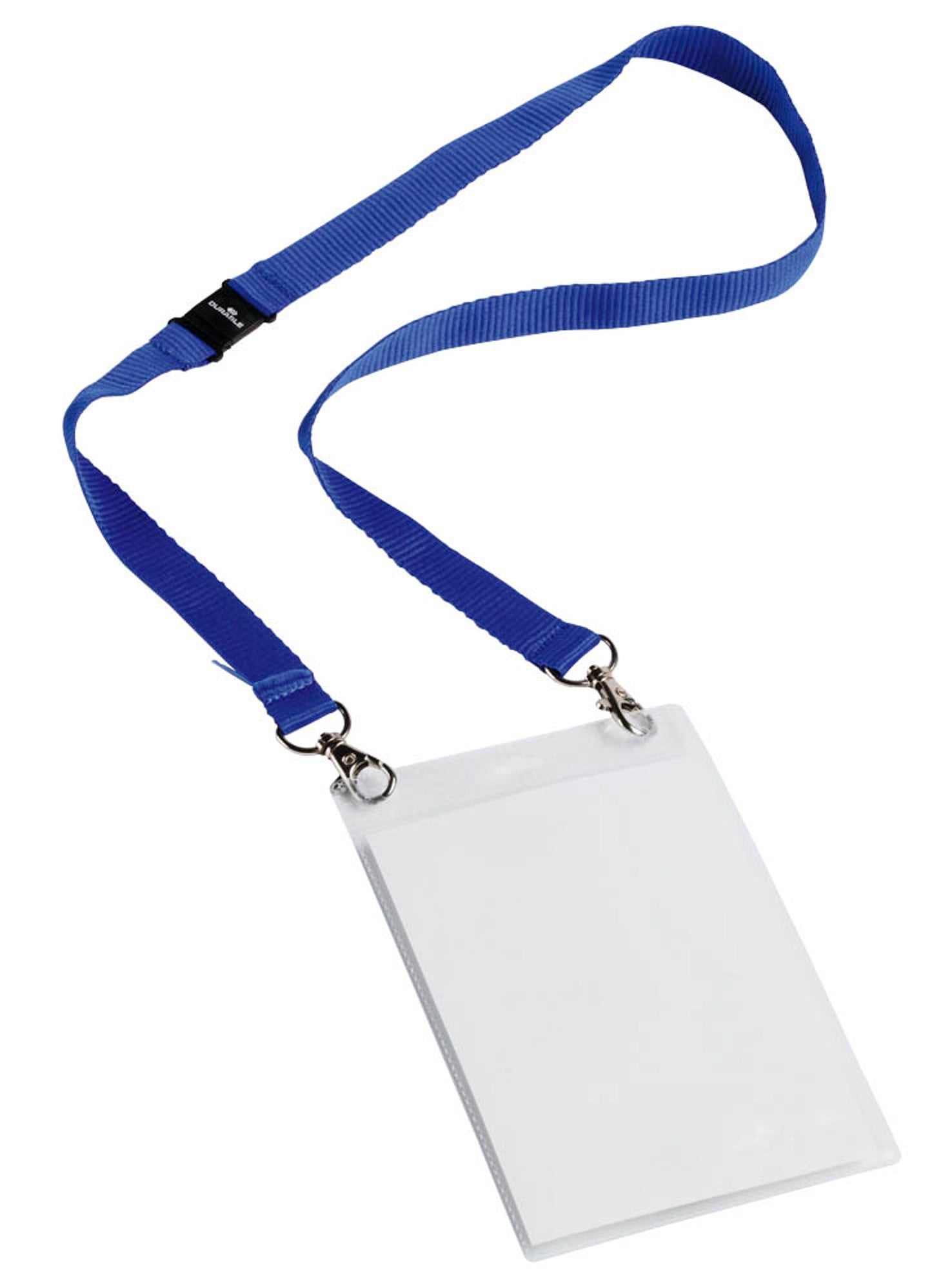 10 DURABLE EVENT Namensschilder mit Textilband 10,5 x 14,8 cm