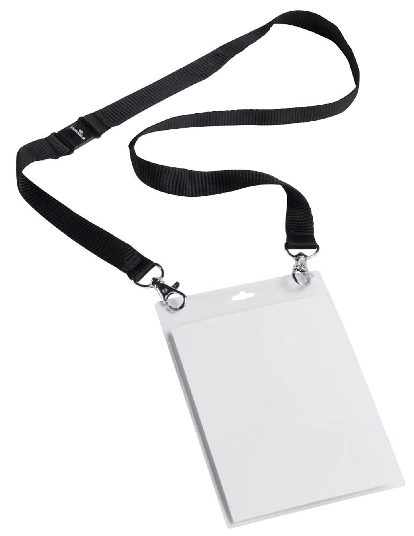 10 DURABLE EVENT Namensschilder mit Textilband 10,5 x 14,8 cm