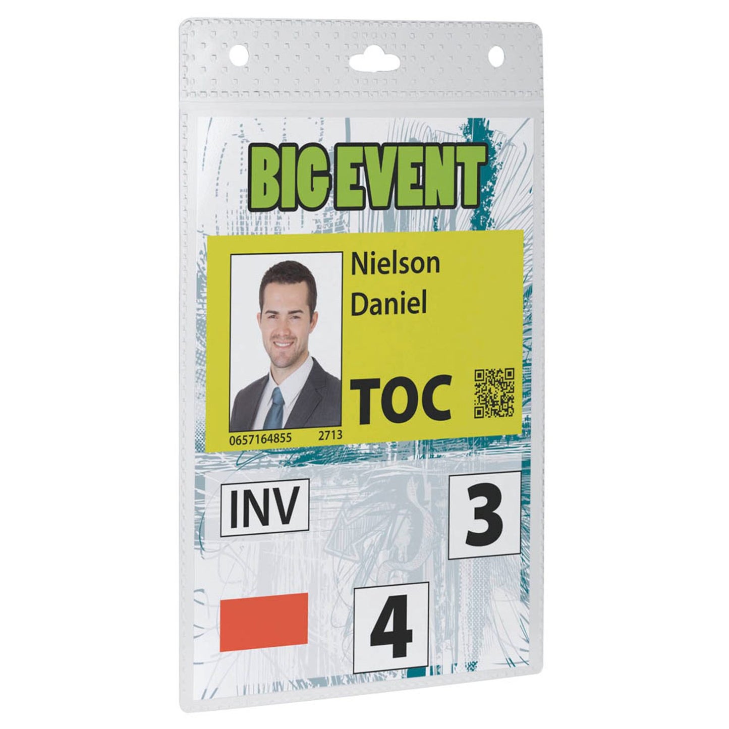 DURABLE Namensschilder 10,5 x 14,8 cm | 852619 | 1 Pack = 20 St.