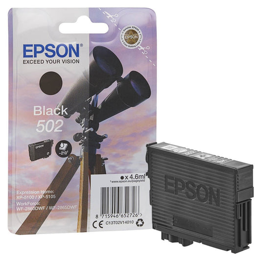 EPSON 502/T02V14 schwarz Druckerpatrone | C13T02V14010