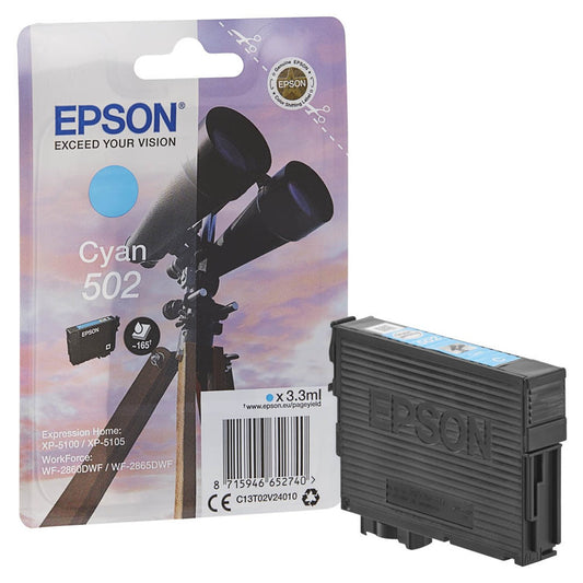 EPSON 502/T02V24 cyan Druckerpatrone | C13T02V24010