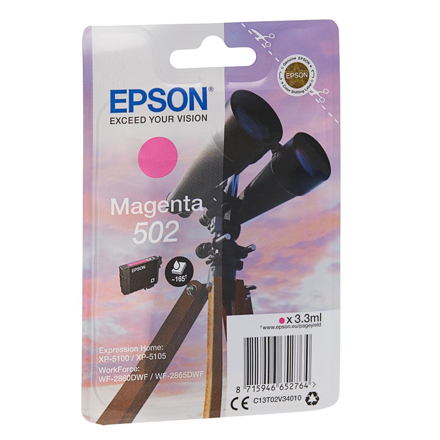 EPSON 502/T02V34 magenta Druckerpatrone | C13T02V34010