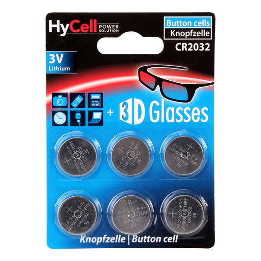 HyCell Knopfzellen CR2032 3,0 V | 1516-0026 | 1 Pack = 6 St.