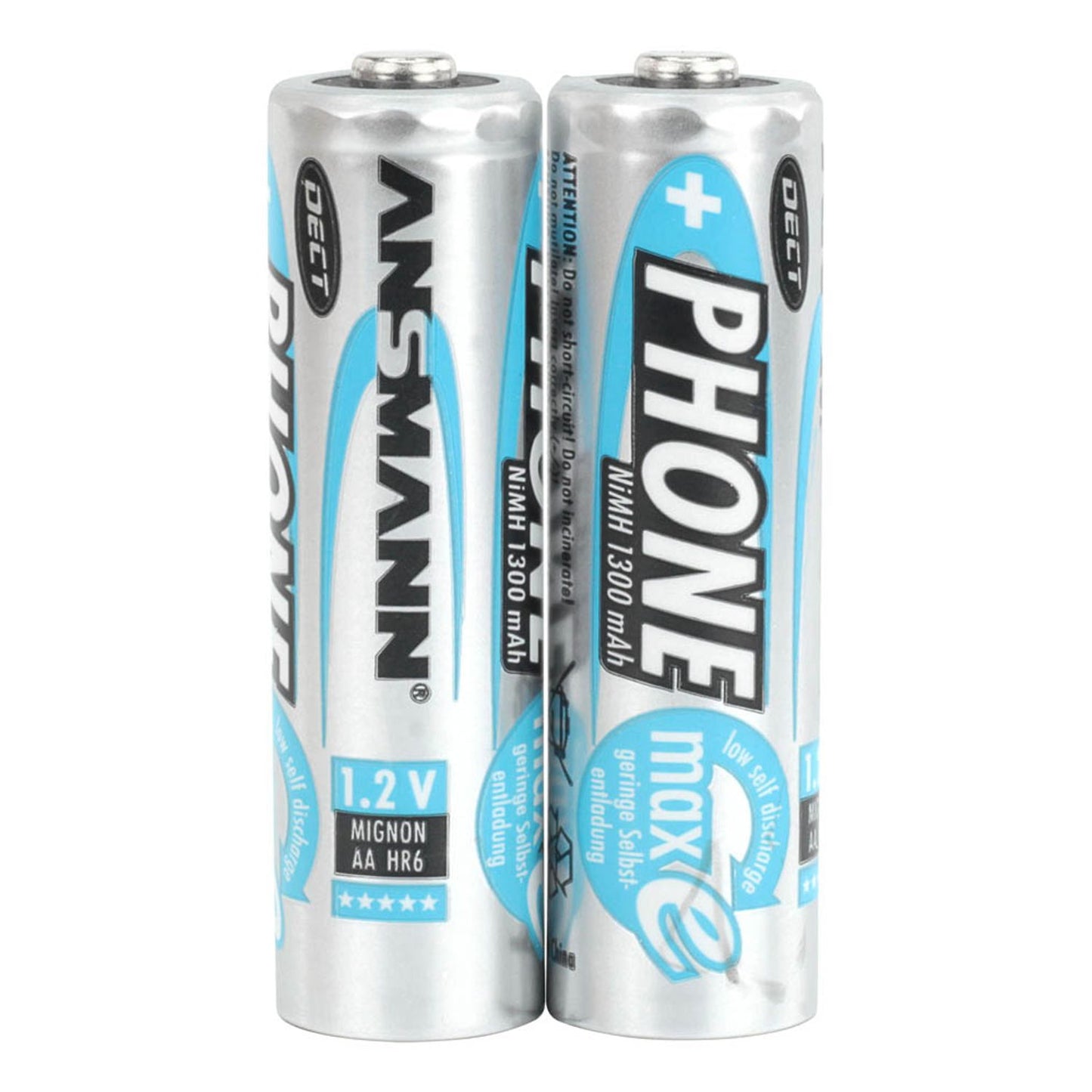 ANSMANN Akkus PHONE Mignon AA 1.300 mAh | 5030802 | 1 Pack = 2 St.