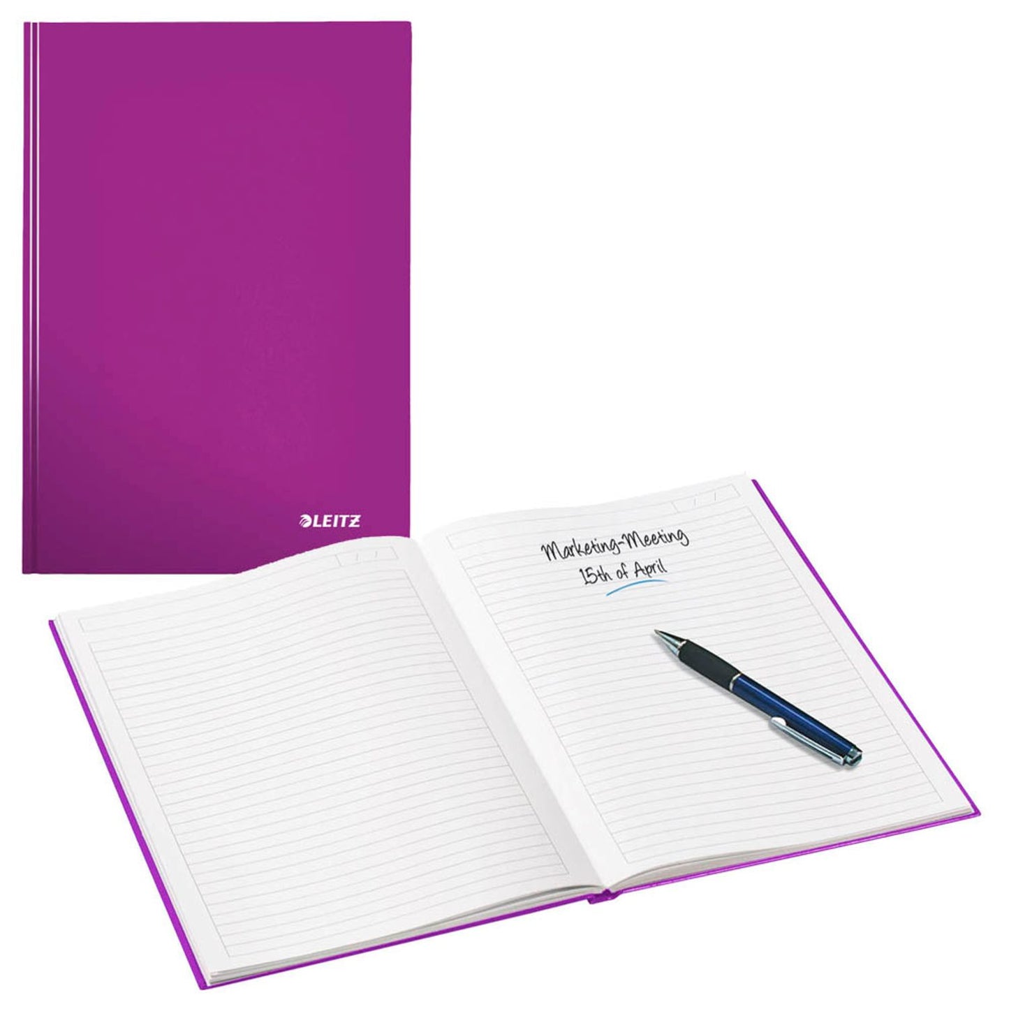 LEITZ Notizbuch WOW DIN A5 liniert, Hardcover 160 Seiten
