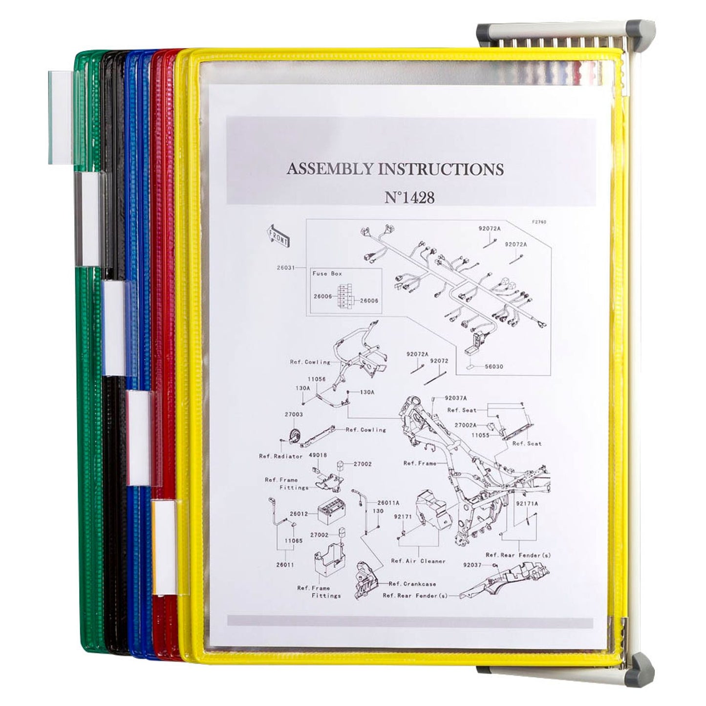 tarifold Seitenstützen für Sichttafelhalter grau | 200000 | 1 Pack = 4 St.
