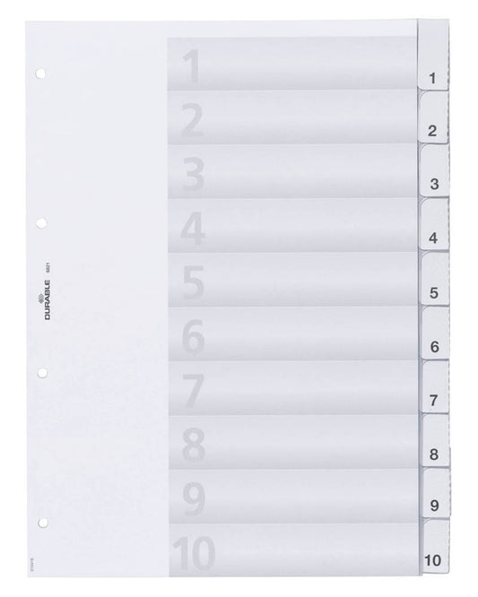 DURABLE Ordnerregister Vollformat, 1 Satz