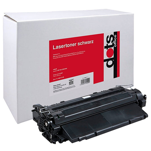 dots schwarz Toner kompatibel zu HP 55A (CE255A) | 1222,8000-DOTS