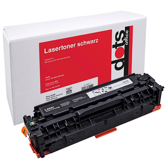 dots schwarz Toner kompatibel zu HP 305X (CE410X) | 1233,HC00-DOTS
