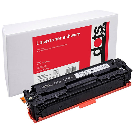 dots schwarz Toner kompatibel zu HP 131A; Canon 731BK(CF210A; 6272B002) | 1236,0000-DOTS