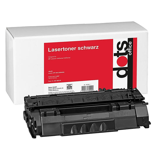 dots schwarz Toner kompatibel zu HP 49A; Canon 708(Q5949A; 0266B002) | 1128,0000-DOTS