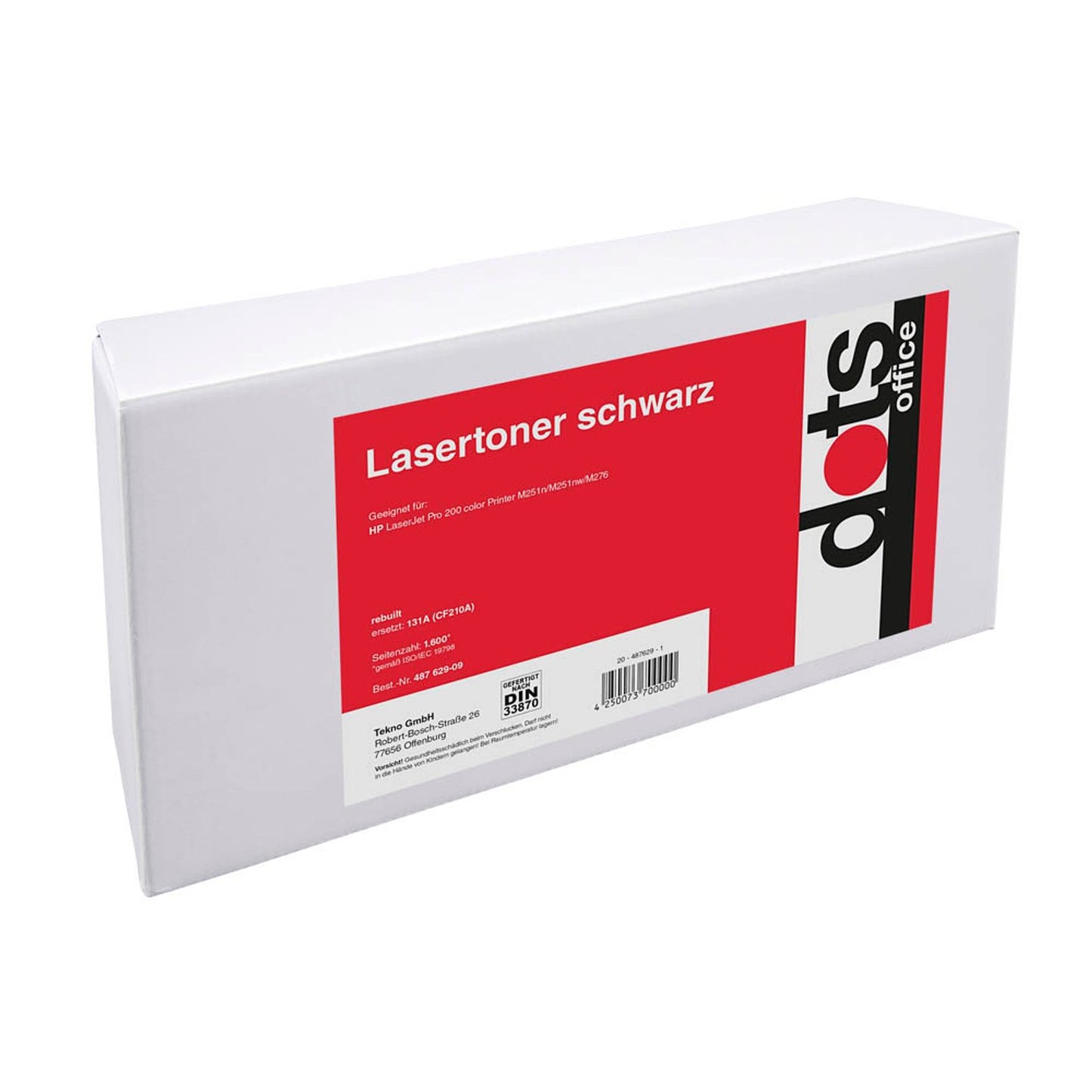 dots schwarz Toner kompatibel zu HP 131A; Canon 731BK(CF210A; 6272B002) | 1236,0000-DOTS