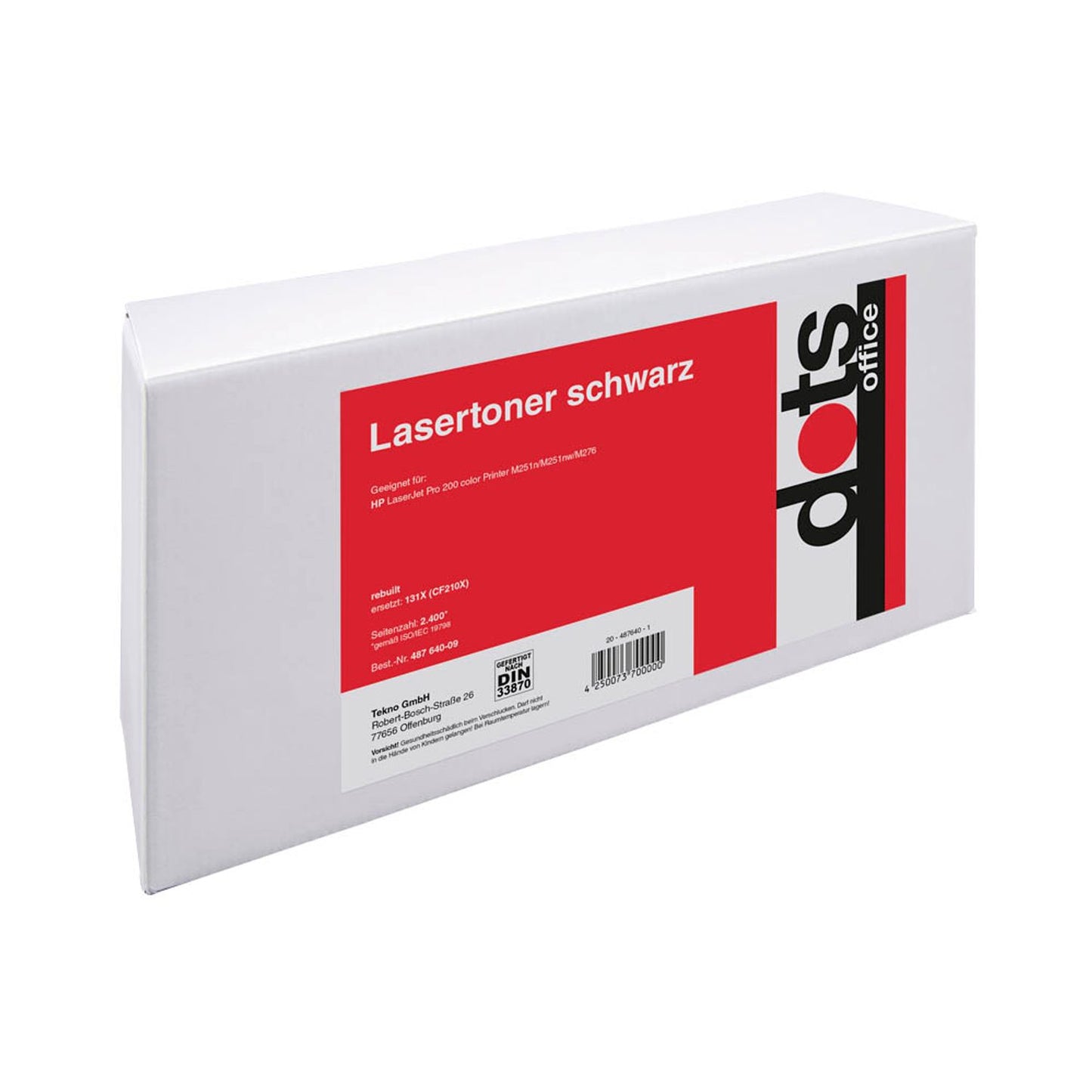 dots schwarz Toner kompatibel zu HP 131X; Canon 731H(CF210X; 6273B002) | 1236,3000-DOTS