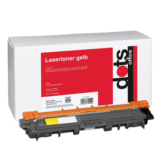 dots gelb Toner kompatibel zu brother TN-242Y | 1248,0009-DOTS