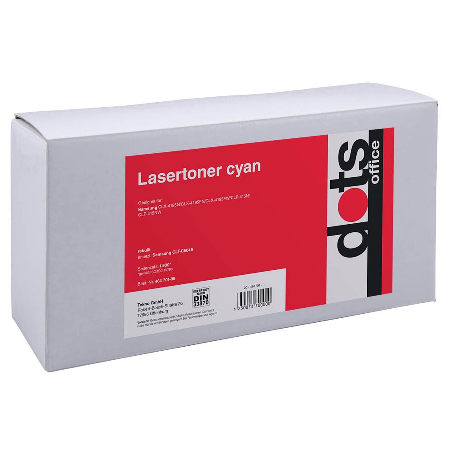 dots cyan Toner kompatibel zu SAMSUNG CLT-C504s (SU025A) | 3511,0003-DOTS