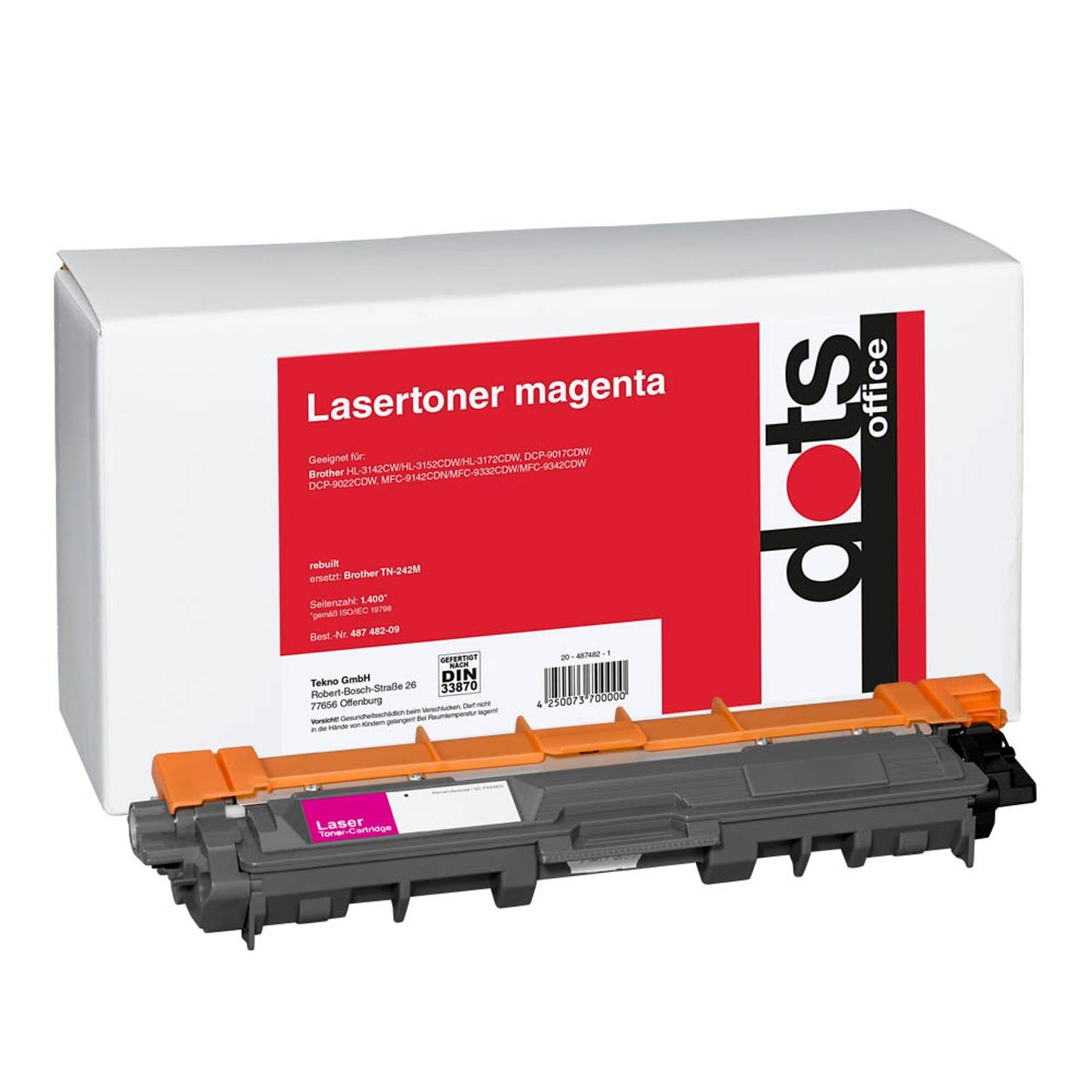 dots magenta Toner kompatibel zu brother TN-242M | 1248,0006-DOTS