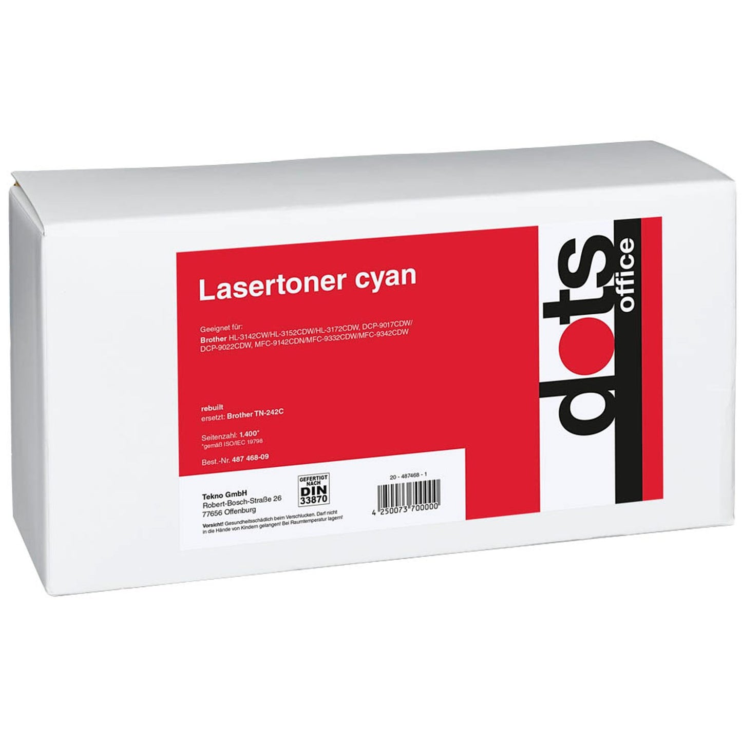 dots cyan Toner kompatibel zu brother TN-242C | 1248,0003-DOTS