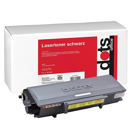dots schwarz Toner kompatibel zu brother TN-3230 | 1255,0000-DOTS
