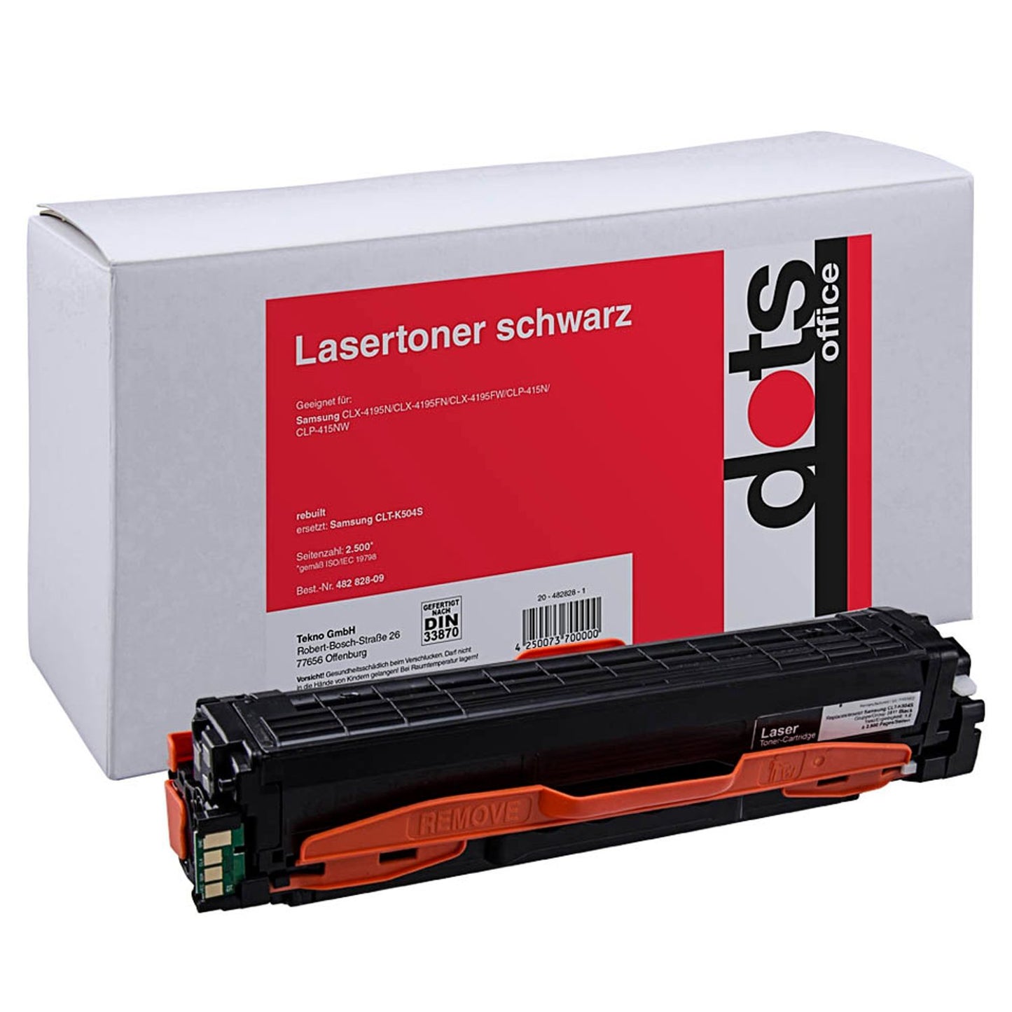 dots schwarz Toner kompatibel zu SAMSUNG CLT-K504s (SU158A) | 3511,0000-DOTS