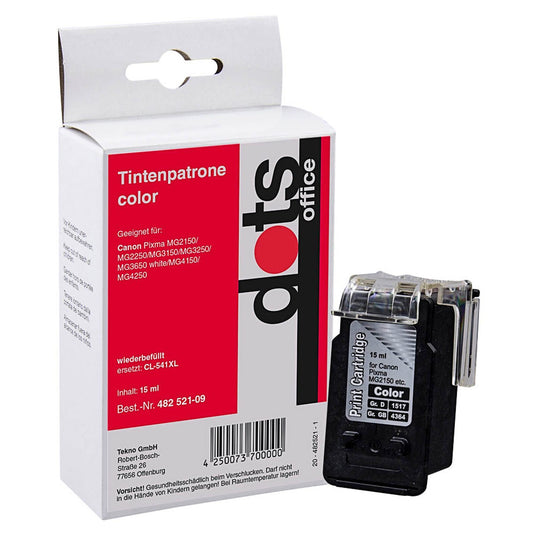 dots color Druckerpatrone kompatibel zu Canon Cl-541XL | 1517,4030-DOTS