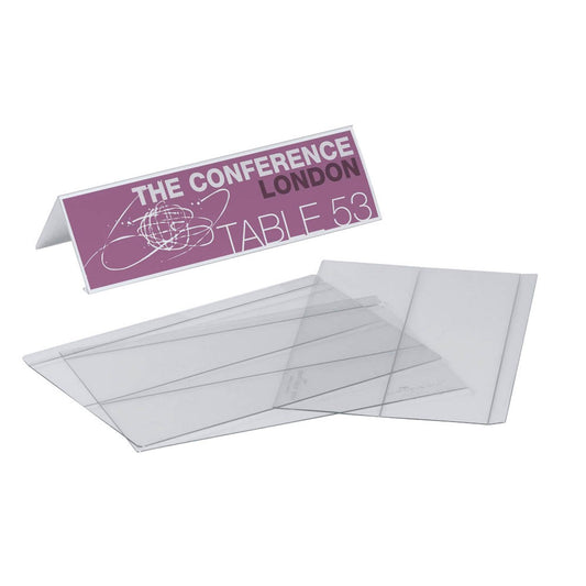 DURABLE Tischaufsteller 21,0 x 6,1 cm | 804819 | 1 Pack = 10 St.