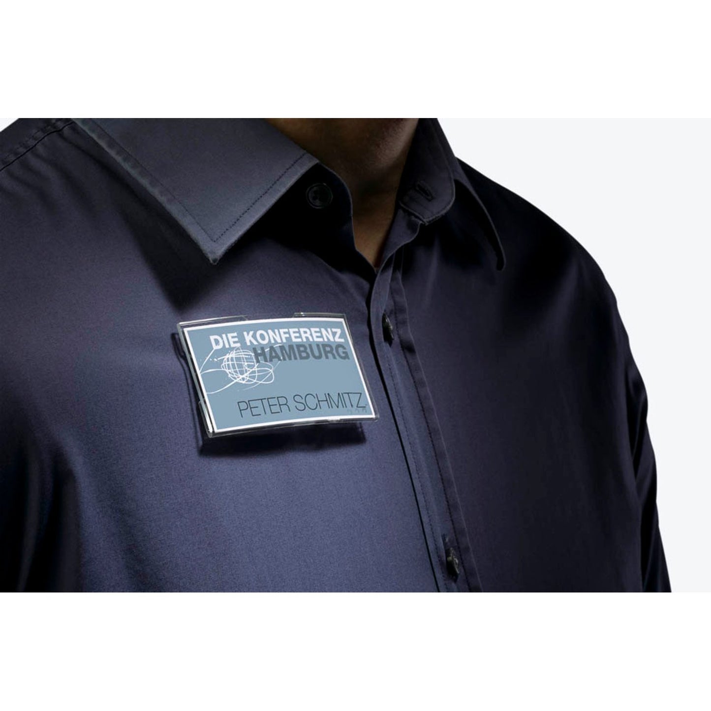 DURABLE Konvex Namensschilder mit Magnet 7,5 x 4,0 cm | 812319 | 1 Pack = 25 St.