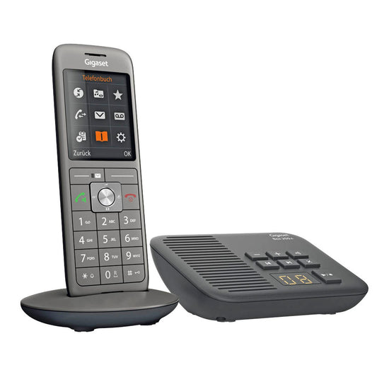 Gigaset CL660A Schnurloses Telefon mit Anrufbeantworter anthrazit schwarz | S30852-H2824-B111