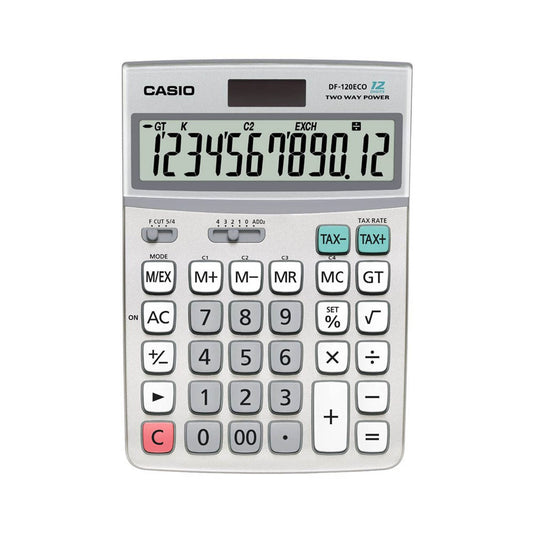 CASIO Tischrechner silber | DF-120ECO