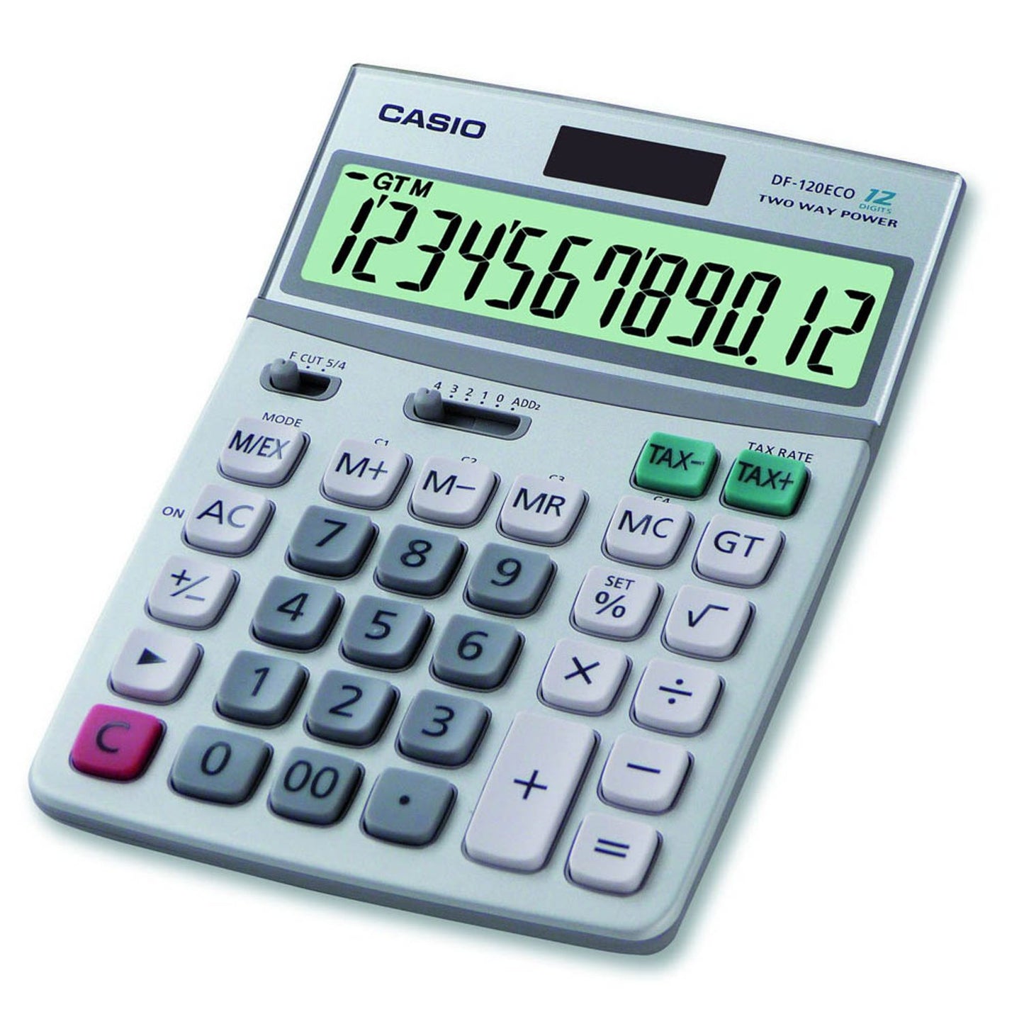 CASIO Tischrechner silber | DF-120ECO