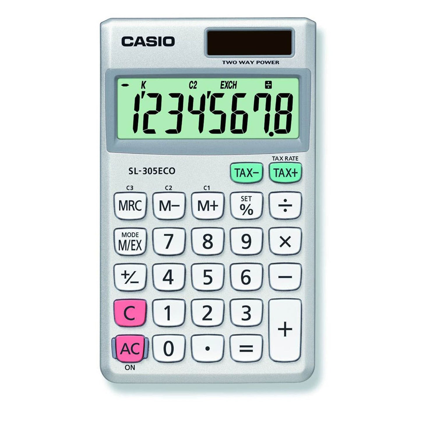 CASIO Taschenrechner silber | SL-305ECO