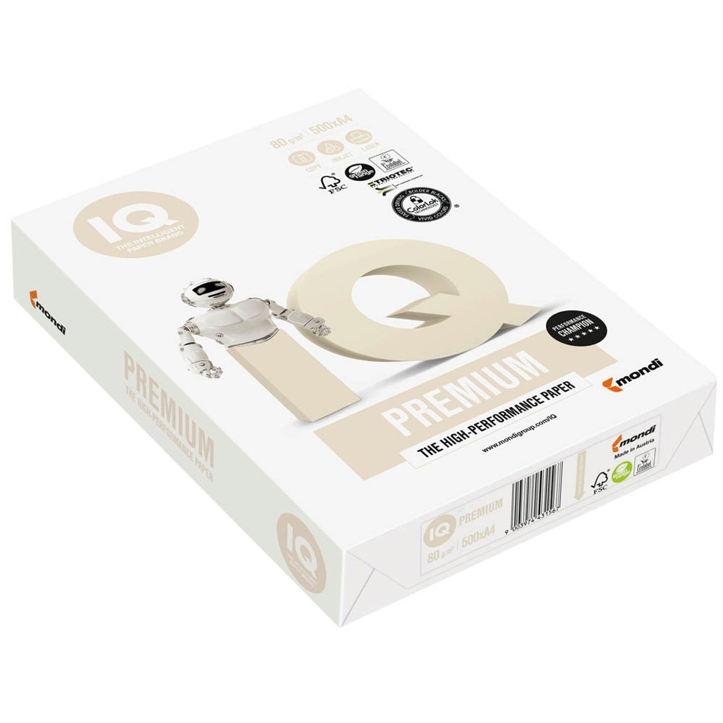 IQ Kopierpapier PREMIUM DIN A4 80 g/qm | 88055603 | 1 Pack = 500 Blatt