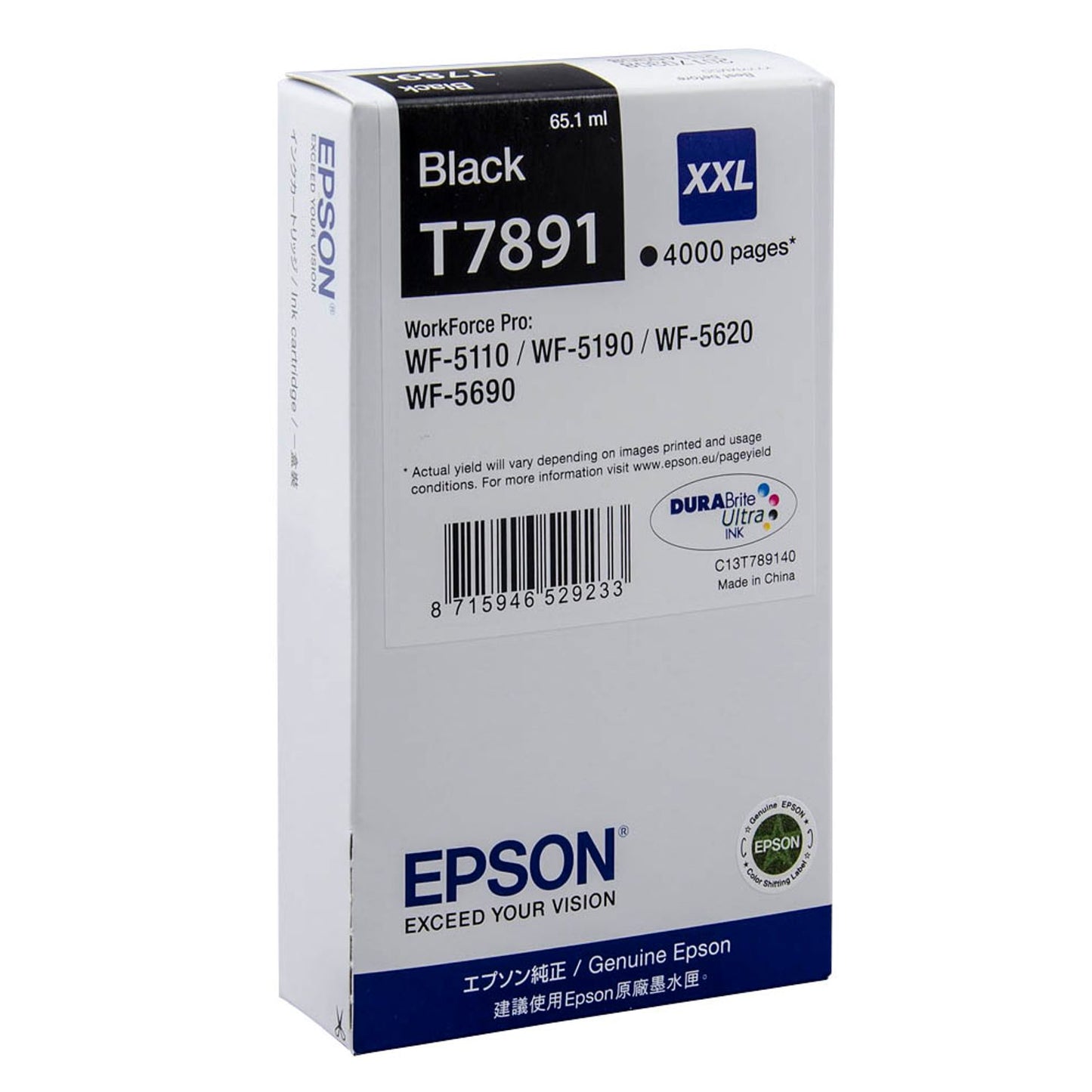 EPSON T7891XXL schwarz Druckerpatrone | C13T789140